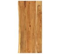 GeenYuu Bathroom Vanity Top Solid Acacia Wood 114 x 52 x 4 cm Polished Varnished with Wane Edge Robust Durable for Bathroom and Kitchen as Washbasin or Sink Accessories