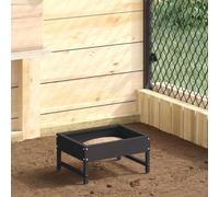 GeenYuu Bird Feeder Black Cold-Rolled Steel 34 x 26 x 16 cm Weatherproof with Holder for Vegetable Skewers for Indoor and Outdoor Use Ideal as an Automatic Feeding Station