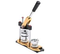 GeenYuu Button Machine with Circle Cutter Rotary Punch 37 mm, Steel and Aluminium, 29 x 9 x 38 cm, Includes Die Set, Ideal for Crafts, DIY, Hobby Supplies, Creativity, Gift Idea