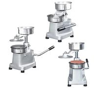 GeenYuu Cast Aluminium Hamburger Press with 500 Separating Papers, 13 cm Diameter, Stainless Steel Kitchen Aid for Professional Burger Preparation, Space Saving and Non-Slip