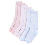 GeenYuu Children's Socks 5 Pairs for Boys and Girls EU 26-29 Cotton with Glitter Effect, Reinforced Heel and Toe, Non-Slip, Soft, Breathable for Nursery, Sports and Everyday Use