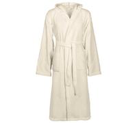 GeenYuu Chin Bathrobe Cream Cotton, Absorbent and Fluffy, with Adjustable Belt, Ideal as a Dressing Gown, House Coat or Sauna Gown for Men and Women in Wellness and
