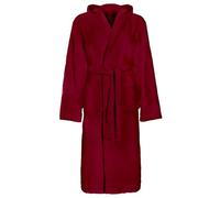 GeenYuu Chin Red XXXL Cotton Bathrobe with Adjustable Belt, Absorbent and Fluffy, Ideal as a Dressing Gown, House Coat, Sauna and Wellness Robe for Men and Women
