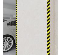 GeenYuu Edge Protectors Pack of 2 Yellow Black 4 x 3 x 100 cm PU Self-Adhesive for Edges Protection on Columns Pillars Door Frame Walls in Parking Garage Warehouse with High Visibility and Durable