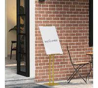 GeenYuu Exhibition Stands Gold Steel 26.5 x 26.5 x 150 cm Height Adjustable 360° Rotatable Stable Base with Non-Slip Pads for Trade Fair, Exhibition, Marketing, Promotion, Event, Presentation
