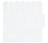 GeenYuu Feather Tiles Pack of 20 White 30 x 30 cm Polyurethane and PET Self-Adhesive, Cuttable Design, Easy Assembly for Bathroom and Kitchen, Stylish Wall Decoration for Crafts and Designing