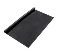 GeenYuu Flooring Black Rubber 1.2 x 5 m for Garden Balcony Patio Outdoor Weatherproof and Hardy Easy Care Ideal as Privacy and Wind Protection Robust for Outdoor Use