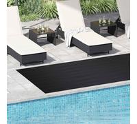 GeenYuu Flooring Black Rubber 1.5 x 4 m for Garden, Balcony, Patio, Outdoor, Weatherproof, Flexible and Robust, Ideal as a Protective Mat for Lawn, Raised Bed and Front Garden