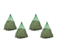GeenYuu Hay Nets Round 1 x 1 m Made of 100% Polypropylene, Set of 4, Weatherproof and Durable, Ideal for Horses, Ponies and Farm Animals on Stable, Pasture and Farm