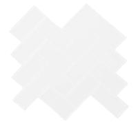 GeenYuu Herringbone Tiles White 30 x 30 cm Pack of 20 Polyurethane PET Self-Adhesive for Kitchen Bathroom Wall Design Modern Design Easy to Install and Clean