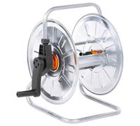 GeenYuu Hose Reel Wall Mounted Galvanised Steel for 50 m 1/2 Inch Garden Hose with Crank, Bracket and Guide for Space-saving Watering in the Garden, Patio, Balcony and Outdoor Use