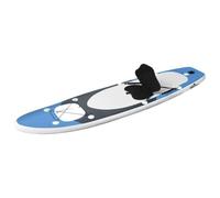 GeenYuu Inflatable SUP Board Set, Navy Blue, 330 x 76 x 10 cm with Pump, Seat, Leash and Bag for Stand Up Paddle Board, Surfing, Fitness, Yoga, by the Sea, Lake, River, Beach, Holidays