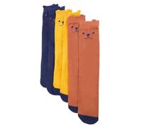 GeenYuu Kids Socks 5 Pairs EU 26-29 with Dog Pattern Cotton Non-Slip Warm and Soft Ideal for Girls, Boys, Toddlers in Nursery, Sports and Everyday Use