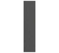 GeenYuu Large Stripe Black and Grey Doormat, 115x500 cm Washable Entryway Rug, Durable Polypropylene Absorbent Entrance Mat with Non-Slip PVC Backing for Indoor Outdoor High-Traffic Areas