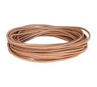 GeenYuu Leather Cord Brown Diameter 3 mm x 5 m Smooth Cowhide Leather for Crafts Sewing Repairing Upholstery DIY Furniture Car Seat Sofa Chair Bag Clothing