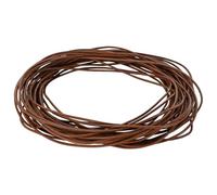 GeenYuu Leather Cord Light Brown Diameter 1 mm x 10 m, Genuine Cowhide Leather for Crafts, Sewing, Repairing, Upholstery, DIY Projects, Flexible, Water-Repellent Leather Cord for Furniture, Car, Bag