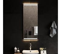 GeenYuu LED Bathroom Mirror 40x100 cm, IP65 Waterproof Vanity Wall Mirror with USB, Modern Rectangle Hanging Design for Washroom, Easy Installation