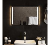 GeenYuu LED Bathroom Mirror 60x40 cm, IP65 Waterproof Vanity Wall Mirror with USB, Modern Rectangle Hanging Design for Washroom, Easy Installation