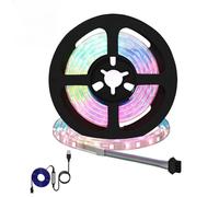 GeenYuu LED Strip 2pcs Black Transparent 900mm Interior Lighting USB Power Source Copper Plastic Flexible for Living Room Party Decoration Window Room Lighting