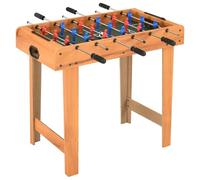 GeenYuu Mini Maple Table 69 x 37 x 62 cm Made of MDF and Steel with 18 Figures, 6 Poles, 2 Balls, Non-Slip Handles for Leisure, Children's Room, Office, Party Room, Indoor Football Fun