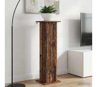 GeenYuu Plant Stand, 2 Pieces, Reclaimed Wood Material, 30.5 x 30 x 100.5 cm, Indoor Stable, Moisture-Resistant, Shelf, Pedestal for Flowers, Pots, Decoration, Living Room, Balcony