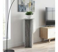GeenYuu Plant Stands, Pack of 2, Grey Sonoma Wood Material, Diameter 40 x 100 cm, Sturdy Frame for Pot, Flower, Bonsai, Indoor Decoration, Ideal as a Stool, Shelf, Shelf, Pedestal for Living Room and