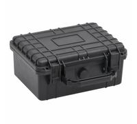 GeenYuu Portable Flight Case Black 24 x 19 x 11 cm Polypropylene ABS with Foam Padded Shockproof Waterproof for Camera Equipment Travel Outdoor Hiking