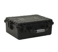 GeenYuu Portable Flight Case, Black, 55 x 43 x 21 cm, Hard Case Made of Polypropylene and ABS with Foam Insert, Waterproof, Shockproof, Padded for Camera, Lens, Travel and Outdoor Use