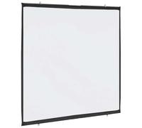 GeenYuu Projector Screen Wall Hanging 72 Inch 1:1 Matte White Polyester with Iron Tube Frame, Portable Foldable Wrinkle Free for Home Cinema Office Presentation Garden, Easy Assembly, High Contrast