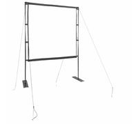 GeenYuu Projector Screen with Stand 89 Inch 1:1 Polyester Matte White Foldable Freestanding Portable for Home Cinema, Office, Presentation, Outdoor, with Sturdy Iron Frame and Mounting Accessories