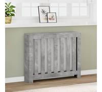 GeenYuu Radiator Cover, Concrete Grey, Made of Wood Material, 104 x 20 x 82 cm, with Slatted Design, Practical Shelf, Easy Care, Stable and Moisture-proof for Living Room, Bathroom and Bedroom