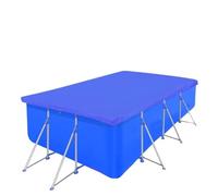 GeenYuu Rectangular Polyethylene Pool Cover, 90 g/m², 540 x 270 cm, Dark Blue, Tear-Resistant, Waterproof, UV-Resistant for Steel Walls, Swimming Pools, Garden, Protection Against Dirt and Wintering