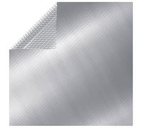 GeenYuu Rectangular Pool Cover 1000 x 600 cm PE Silver with Solar Film, Insulating Swimming Pool Cover, Tear-Resistant, Waterproof, UV-Resistant, for Heating and Protection in the Garden