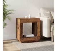 GeenYuu Side Table Reclaimed Wood 60 x 40 x 65 cm, Space-Saving and Stable, Ideal as a Coffee Table, Bedside Table, Storage or Decorative Table for Living Room and Bedroom