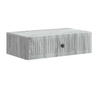 GeenYuu Sonoma Wall Mounted Side Table Grey Made of Wood Material 59 x 34.5 x 17 cm with Drawer and Storage Space, Space Saving for Living Room, Bedroom, Office, Hallway, Versatile Storage and