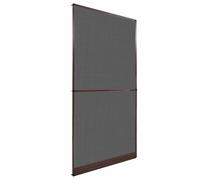 GeenYuu Swivelling Insect Screen Brown and Black Aluminium and Fibreglass 120 x 240 cm with Two Handles for Balcony, Patio, Indoor and Outdoor Use, Easy Assembly