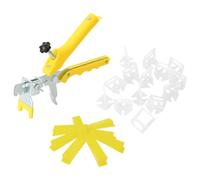 GeenYuu Tile Levelling System with 500 Wedges, 2500 Clips 2mm Thickness, Polypropylene Material, Includes Steel Tile Pliers, Ideal for Precise Laying of Floor and Wall Tiles in the Home