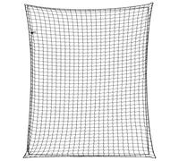 GeenYuu Trailer Net with Rubber Cord, Black, 3.5 x 3 m, Polypropylene, Tear-Resistant, Weatherproof, UV-Resistant, Load Securing for Trailers, Trucks, Off-Road Vehicles and Roof Racks