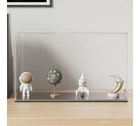 GeenYuu Transparent acrylic display case, 31 x 17 x 19 cm, display case for collectors, exhibition and storage, easy to assemble, dust-proof, robust material for presentation and shelf