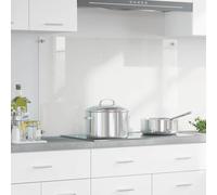 GeenYuu Transparent Tempered Glass Kitchen Splashback, 100 x 60 cm, Heat Resistant and Durable, Ideal for Modern Kitchens, Easy Cleaning and Stylish Wall Design