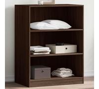GeenYuu Wardrobe Brown Oak Look Made of Wood Material 77 x 48 x 102 cm Compact with Lots of Storage Space Saving for Bedroom Hallway Hallway Organiser