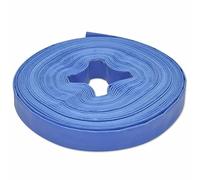 GeenYuu Water Flat Hose 25 m 1 Inch PVC with Polyester Reinforcement, Flexible Connection for Plumbing, Washing Machine, Sink, Shower and Repair, Kink Resistant, Durable, Tank Line Inlet Drain