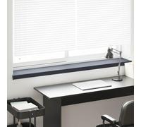 GeenYuu Window Sill Anthracite with Wood Grain PVC 160 x 25 x 4.5 cm, Water-Repellent and Easy to Clean, for Indoor and Outdoor Use, Easy Installation No Drilling Required