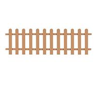 GeenYuu WPC Slatted Fence, 200 x 60 cm, Brown, Wood/Plastic Composite, Weatherproof with 12 Slats and 9 cm Spacing, Garden Fence, Privacy Screen for Patio Bordering and Fencing