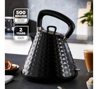 GEEPAS 1.5L Cordless Electric Kettle 3000W Fast Boil Auto Shut Off 360 Base
