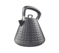 Geepas 1.5L Cordless Electric Kettle 3000W Traditional Pyramid Kettle, Grey
