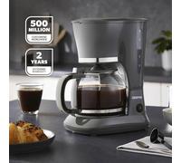 GEEPAS 1.5L Filter Coffee Machine | 800W Coffee Maker for Instant Coffee, Espresso, Macchiato & More | Boil-Dry Protection, Anti-Drip Function, Automatic Turn-Off Feature