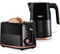 GEEPAS 1.7L 3000W Electric Kettle & 2 Slice Bread Toaster Set Aurora Collection