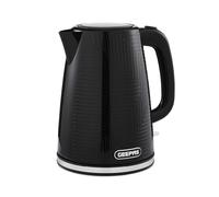 GEEPAS 1.7L Cordless Jug Kettle 3kW Textured Premium Kettle Auto Shut-off Black