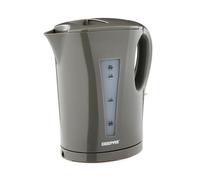 GEEPAS Electric Kettle | 1.7L Cordless Fast Boil Jug Kettle for Hot Water Tea or Coffee | Boil Dry Protection & Auto Shut Off | Illuminated Switch, Cord Storage | 1 Year Warranty, 2200W Grey